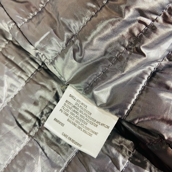 Calvin Klein Wool Zip Up Coat - Picture 9 of 15